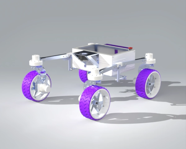 WE MARS rover CAD I designed, drag to rotate